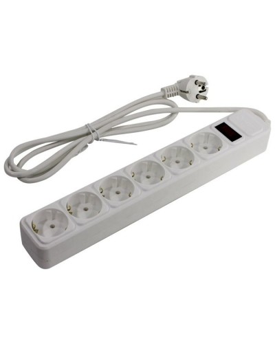 SP6W-130. Сетевой фильтр 6 розеток, 3м, белый. 5bites в Салавате