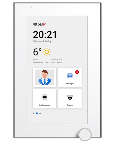 AZ-07L WHITE. Монитор IP-видеодомофона цветной. BAS-IP в Салавате