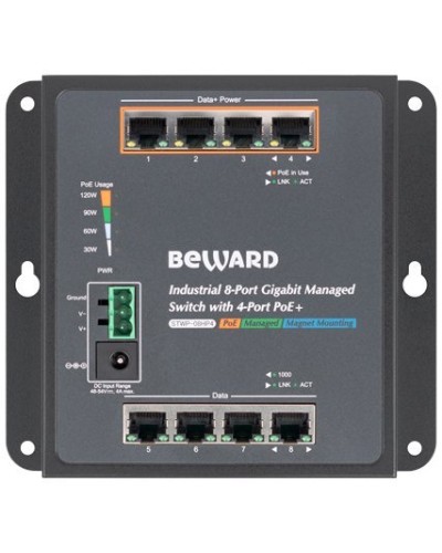 STWP-08HP4. Коммутатор 8-портовый. Beward в Салавате