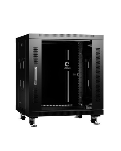 SH-05C-12U60/60-BK (8554c). Шкаф телекоммуникационный 19 напольный 12U. CABEUS в Салавате