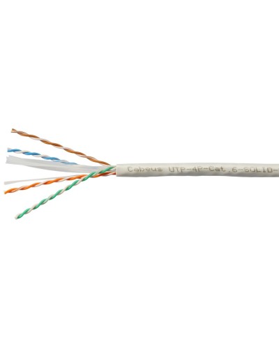 UTP-4P-Cat.6-SOLID-LSZH-GY (11108c). Кабель «витая пара» (LAN) для структурированных систем связи. CABEUS в Салавате