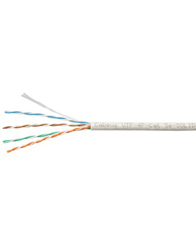 UTP-4P-Cat.5e-SOLID-LSZH-WH-100 (9782c-5). Кабель «витая пара» (LAN) для структурированных систем связи. CABEUS в Салавате