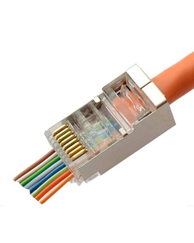 8P8C-SH-C6-FC (100 шт) (10797c). Разъем RJ-45. CABEUS в Салавате