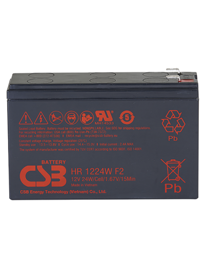 CSB HR 1224W F2 F1. Аккумулятор герметичный свинцово-кислотный. CSB в Салавате