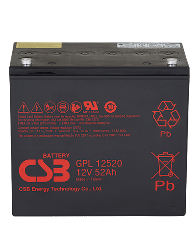 CSB GPL 12520. Аккумулятор герметичный свинцово-кислотный. CSB в Салавате