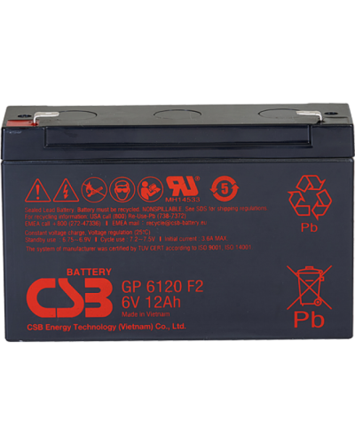 CSB GP 6120. Аккумулятор герметичный свинцово-кислотный. CSB в Салавате