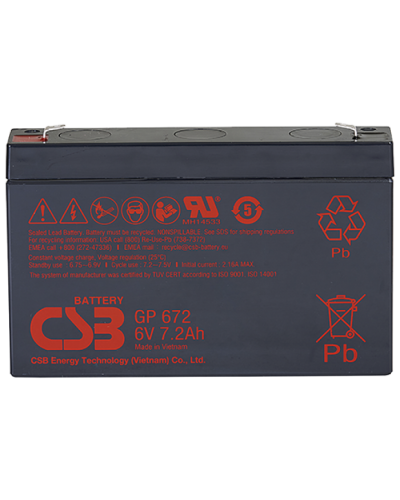 CSB GP 672. Аккумулятор герметичный свинцово-кислотный. CSB в Салавате
