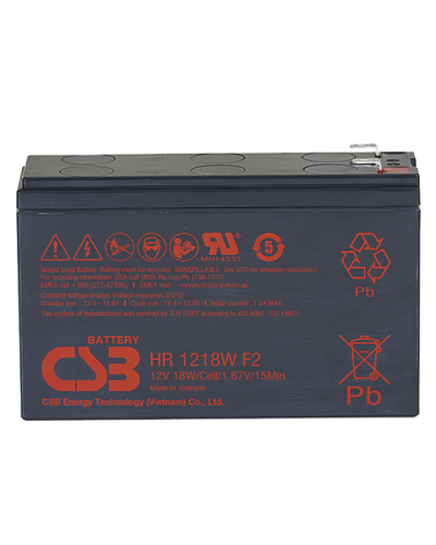 CSB HR 1218W. Аккумулятор герметичный свинцово-кислотный. CSB в Салавате