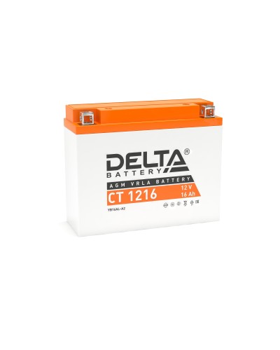 Delta CT 1216. Аккумулятор герметичный свинцово-кислотный стартерный. Delta в Салавате