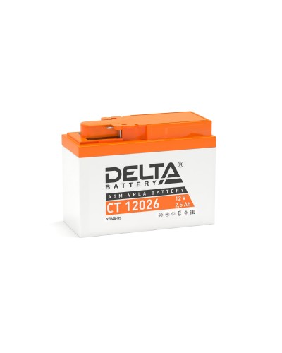 Delta CT 12026. Аккумулятор герметичный свинцово-кислотный стартерный. Delta в Салавате