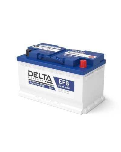 Delta START MASTER EFB 1285 (85 Ah). Аккумулятор автомобильный герметичный свинцово-кислотный. Delta в Салавате