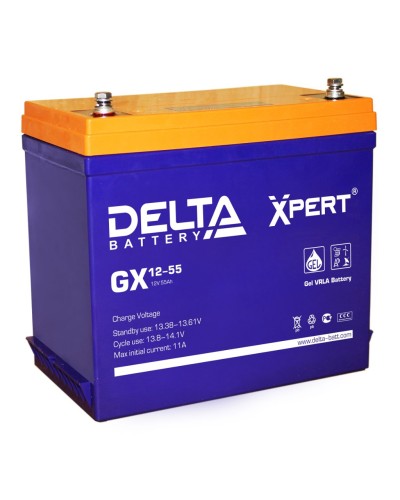 Delta GX 12-55. Аккумулятор герметичный свинцово-кислотный. Delta в Салавате