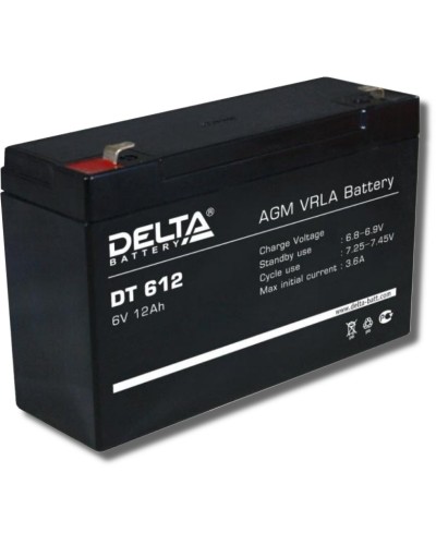Delta DT 612. Аккумулятор герметичный свинцово-кислотный. Delta в Салавате