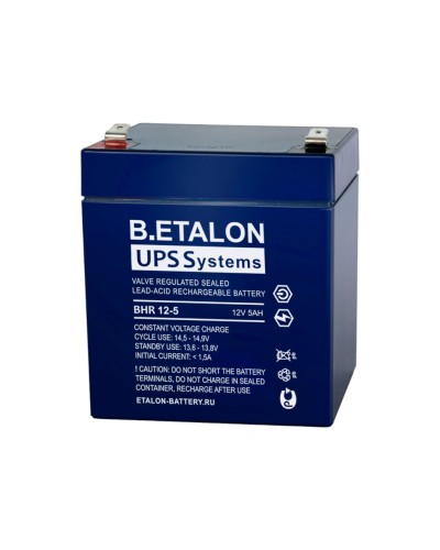 B.ETALON BHR 12-5. Аккумулятор герметичный свинцово-кислотный. ETALON в Салавате