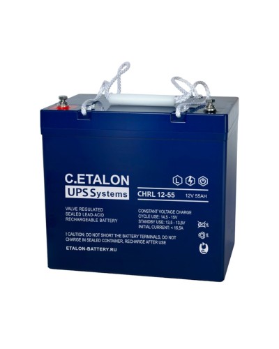 C.ETALON CHRL 12-55. Аккумулятор герметичный свинцово-кислотный. ETALON в Салавате