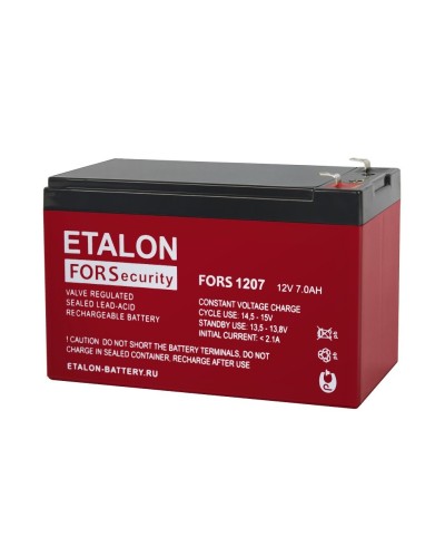 ETALON FORS 1207. Аккумулятор герметичный свинцово-кислотный. ETALON в Салавате