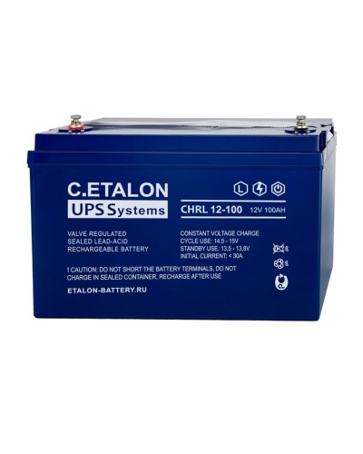 C.ETALON CHRL 12-100. Аккумулятор герметичный свинцово-кислотный. ETALON в Салавате