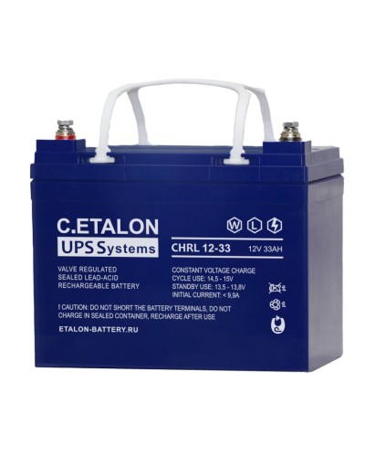 C.ETALON CHRL 12-33. Аккумулятор герметичный свинцово-кислотный. ETALON в Салавате