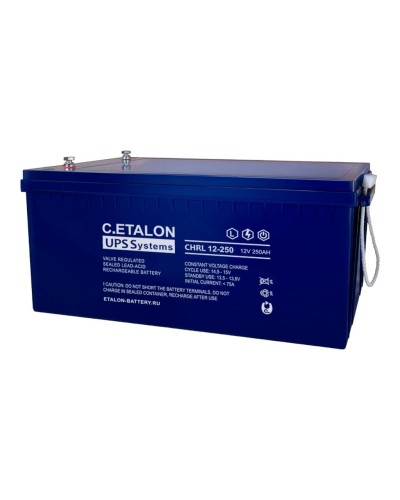 C.ETALON CHRL 12-250. Аккумулятор герметичный свинцово-кислотный. ETALON в Салавате