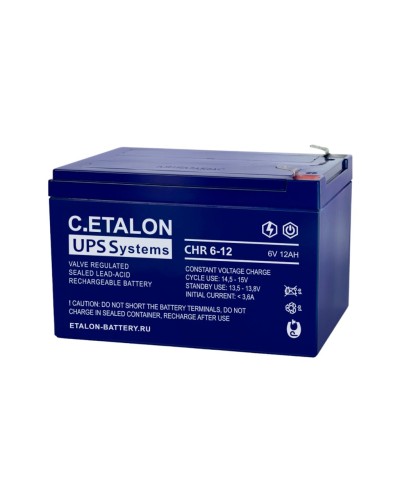 C.ETALON CHR 6-12. Аккумулятор герметичный свинцово-кислотный. ETALON в Салавате
