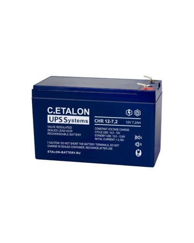 C.ETALON CHR 12-7,2. Аккумулятор герметичный свинцово-кислотный. ETALON в Салавате
