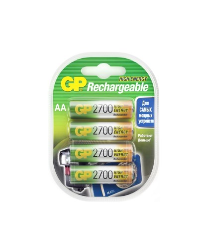 GP 270AAHC AA (GP 270AAHC-2DECRC4), упак. 4 шт.. Перезаряжаемые аккумуляторы. GP Batteries в Салавате