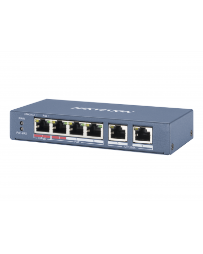 DS-3E0106P-E/M. Коммутатор с питанием POE. Hikvision в Салавате