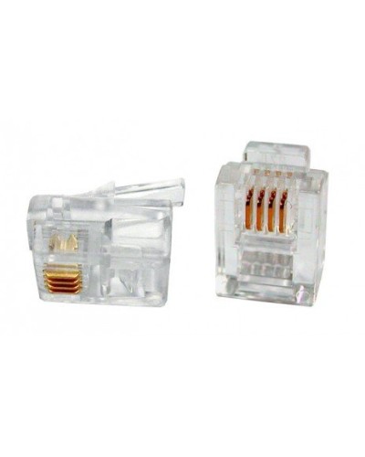 PLUG-6P4C-P-C2-100 (100 шт). Разъем RJ-12. Hyperline в Салавате