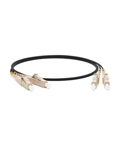 FC-D2-50-LC/PR-LC/PR-H-1M-LSZH-BK. Патч-корд волоконно-оптический многомодовый. Hyperline в Салавате