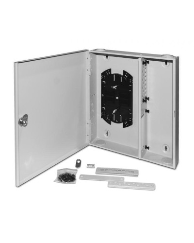 FO-WBX-4xSLT-W140H42-32UN-GY. Кросс оптический настенный. Hyperline в Салавате