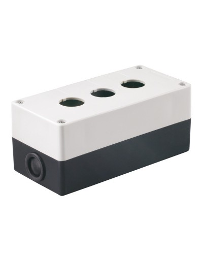 Корпус КП103 для кнопок 3 места белый (BKP10-3-K01). Корпус для кнопочных постов. IEK в Салавате