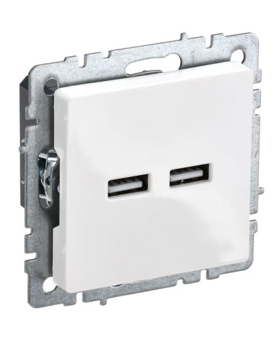 Розетка USB A+A 3,1А РЮ10-1-БрБ белый BRITE (BR-U21-D31-K01). Розетка USB. IEK в Салавате