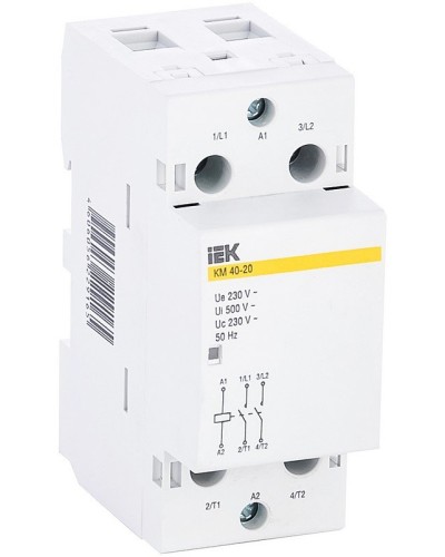 Контактор модульный КМ40-20 AC (MKK11-40-20). Контактор модульный. IEK в Салавате