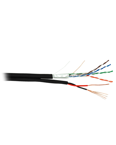 F/UTP 4pair, Cat5e, Out, PVC+PWR (EC-UF004-5E-PC050-PE-BK). Кабель «витая пара» (LAN) для структурированных систем связи. NETLAN в Салавате