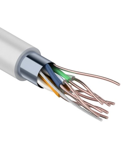 F/UTP Light, CAT 5, PVC, 4PR, 26AWG, омедненный INDOOR, SOLID, серый, 305м, PROconnect (01-0148-3). Кабель «витая пара» (LAN) для структурированных систем связи. PROCONNECT в Салавате