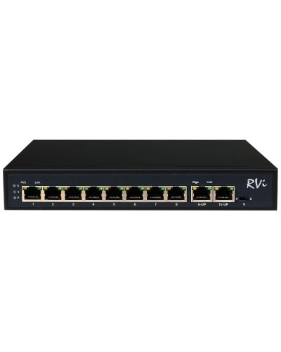 RVi-1NS08F-2T (1G). Коммутатор с питанием по PoE. RVi в Салавате