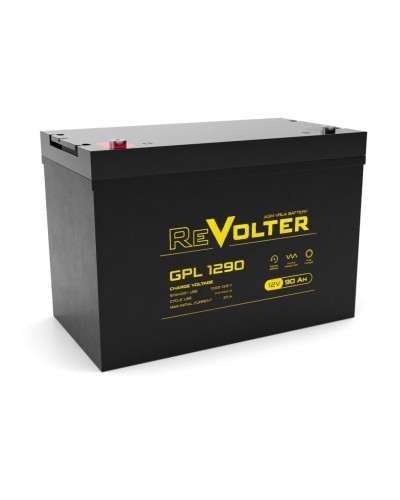 Revolter GPL 1290. Аккумулятор автомобильный герметичный свинцово-кислотный. Revolter в Салавате