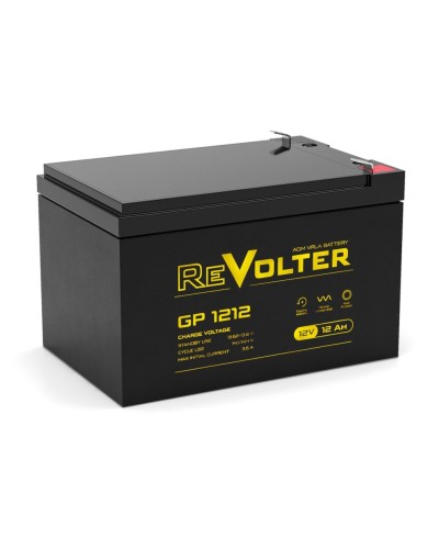 Revolter GP 1212. Аккумулятор автомобильный герметичный свинцово-кислотный. Revolter в Салавате