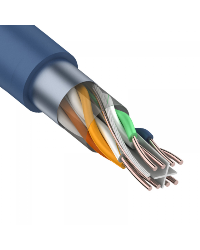 F/UTP, CAT 6, PVC, 4PR, 23AWG, INDOOR, SOLID, синий, 305 м, REXANT (01-0147). Кабель «витая пара» (LAN) для структурированных систем связи. Rexant в Салавате