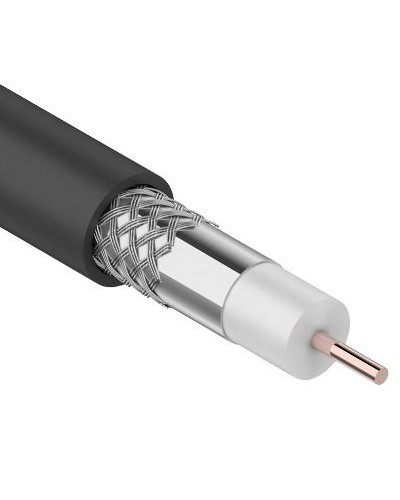 RG-6U, 75 Ом, CCS/Al/Al, 64%, 100 м OUTDOOR. REXANT (01-2202). Кабель коаксиальный радиочастотный. Rexant в Салавате