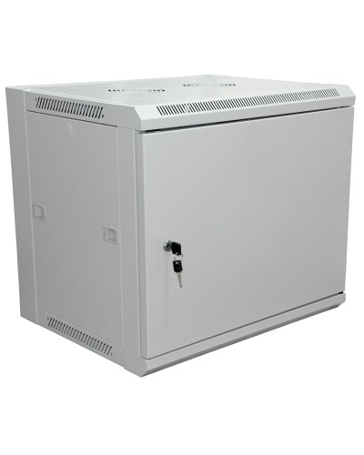 Шкаф телекоммуникационный 19 настенный 6U 600×450×370 мм (ШxГxВ) - передняя дверь металл, боковые стенки съемные (разобранный), RAL 7035 (04-2210). Шкаф телекоммуникационный 19 настенный 6U. Rexant в Салавате