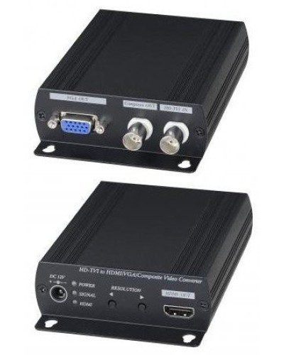AD001HD4. Преобразователь-разветвитель AHD/HDCVI/HDTVI в HDMI/VGA/CVBS. SC&T в Салавате
