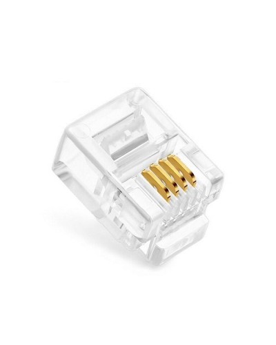 Коннекторы 6P4C (RJ-11) (100шт) (10-0227). Телефонный разъем 6P4C (RJ-11). SUPRLAN в Салавате