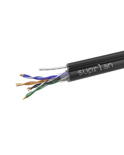 UTP Cat.5e 4x2xAWG24 Cu PE Outdoor T-FG8 (трос) Standard (01-0322-1). Кабель «витая пара» (LAN) для структурированных систем связи. SUPRLAN в Салавате