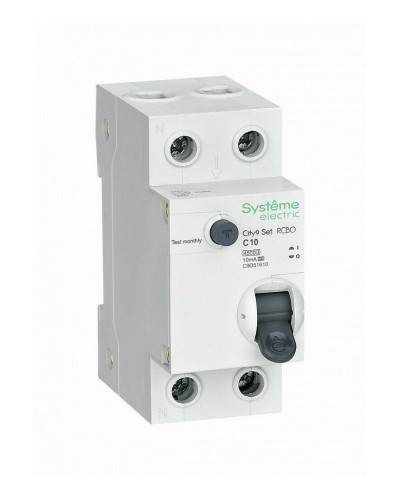 City9 Set 1P+N С 10А 4.5kA 10мА A 230В (C9D51610). Автоматический выключатель дифференциального тока. Systeme Electric в Салавате