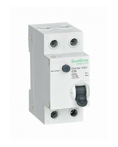 City9 Set 1P+N С 20А 4.5kA 10мА A 230В (C9D51620). Автоматический выключатель дифференциального тока. Systeme Electric в Салавате