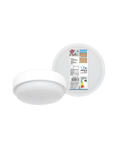 ДПП 3901 12Вт 6500К IP65 белый круг (SQ0366-0140). Светодиодный светильник LED. TDM ЕLECTRIC в Салавате