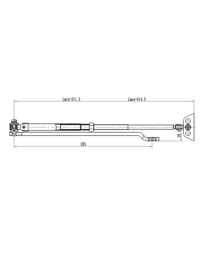 Рычаг-503 LONG. Рычаг удлиненный для доводчиков. VIZIT в Салавате
