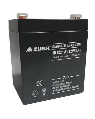 ZUBR HR 1221W (12V, 5Ah). Аккумулятор герметичный свинцово-кислотный. ZUBR в Салавате