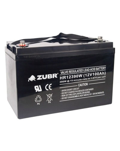 ZUBR HR 12390W (12V, 110Ah). Аккумулятор герметичный свинцово-кислотный. ZUBR в Салавате